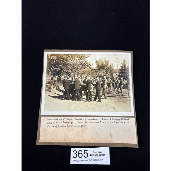 1930s Military Funeral Photo By Important Victoria Photographer John Savannah 1864-1926