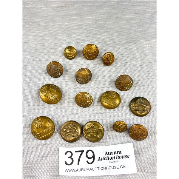 A Lot of Antique Military Buttons