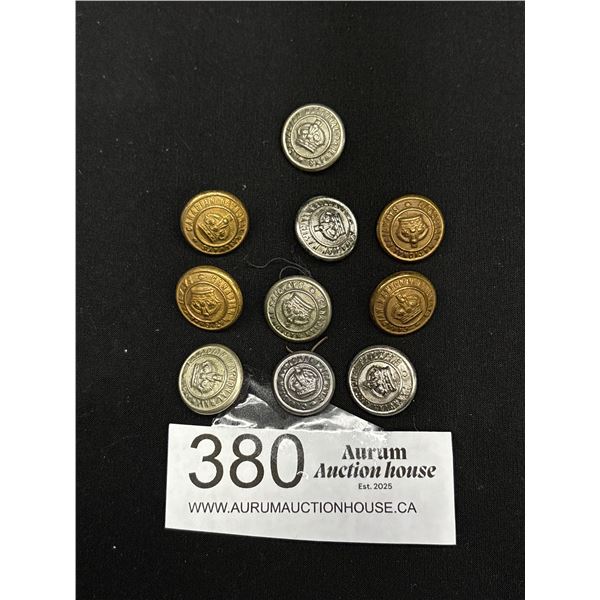A Lot of Vintage Canadian National Railway Buttons