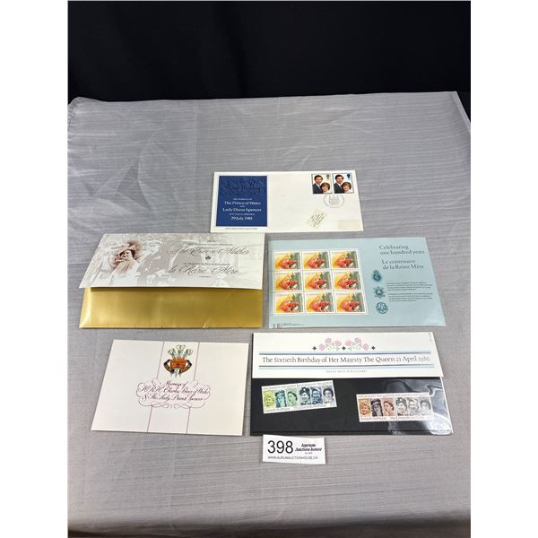 Special Edition Royalty Stamps 1st Day, Cover Etc