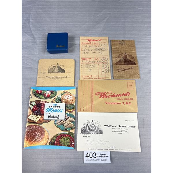 A Vintage Misc "Woodwards" Lot