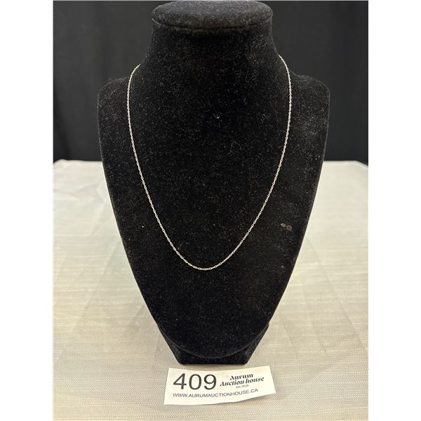 A Fine 18" Sterling Silver Chain/Necklace