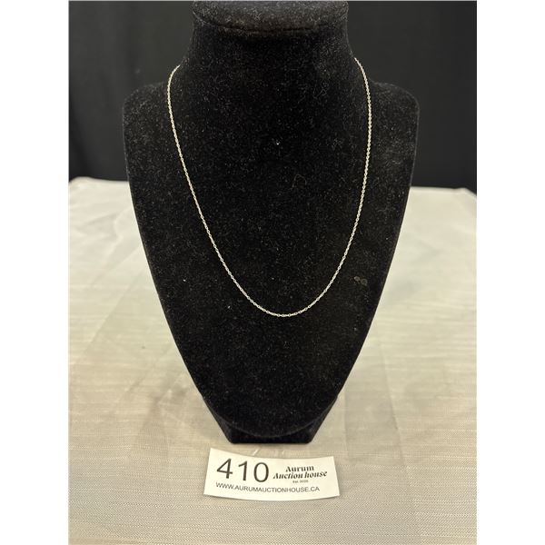 A Fine 18" Sterling Silver Chain/Necklace