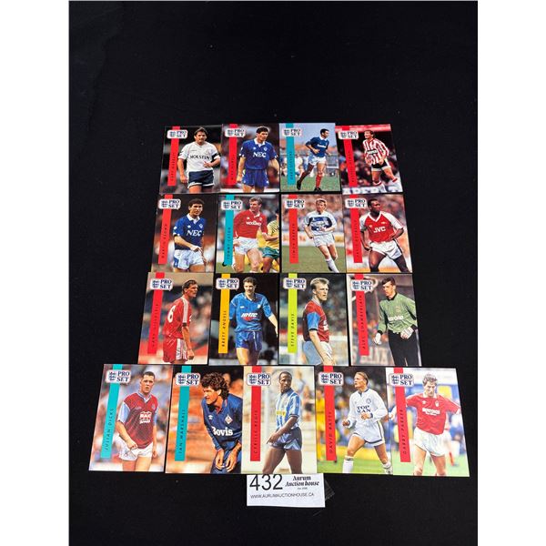 1990-91 England Pro Set Soccer Trading Cards (172 pc)