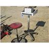 Image 1 : Shop Stool And 4 Wheel Cart