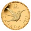 Image 1 : 2013 25¢ Hummingbird - Pure Gold Coin.  Tax Exempt.