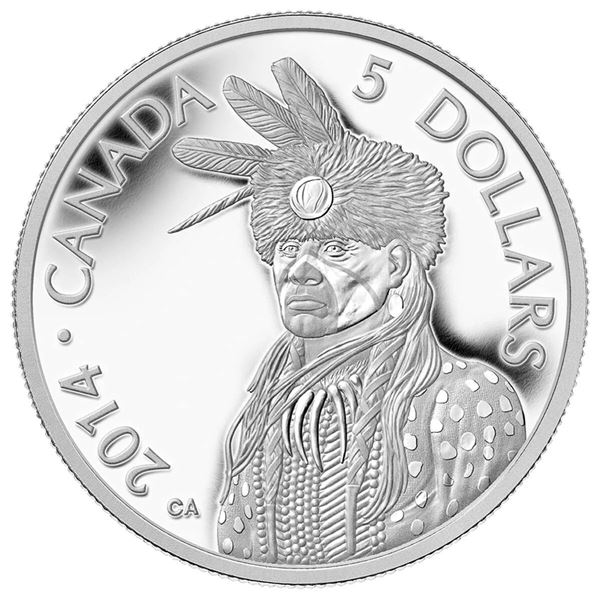 2014 $5 Portrait Of Nanaboozhoo - Pure Platinum Coin.  Tax Exempt.