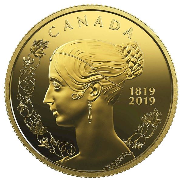 2019 $10 Queen Victoria: 200th Anniversary of Her Birth - Pure Gold Coin.  Tax Exempt.