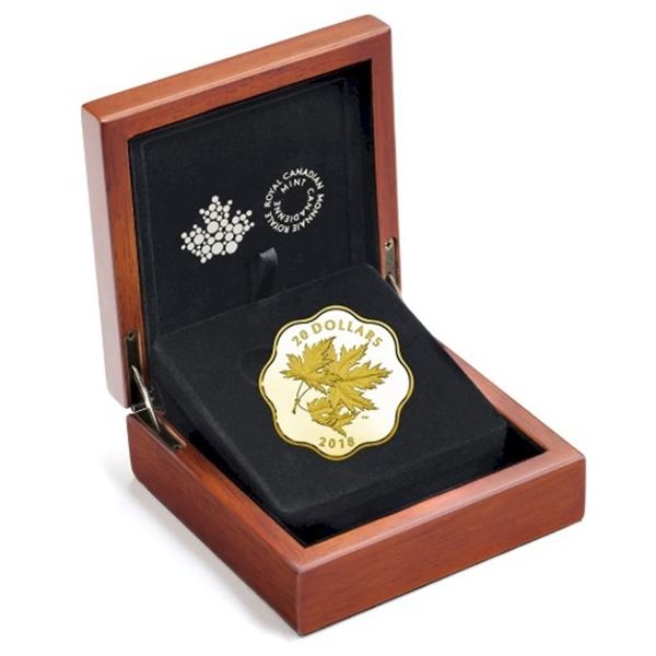 2018 $20 Iconic Maple Leaves - Pure Silver Coin.  Tax Exempt.