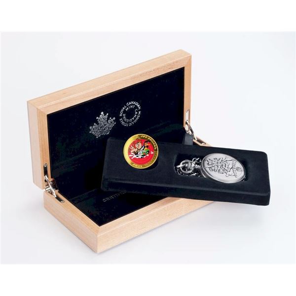 2015 $100 Looney TunesTM: Bugs Bunny and Friends - 14-kt. Gold Coin and Pocket Watch.