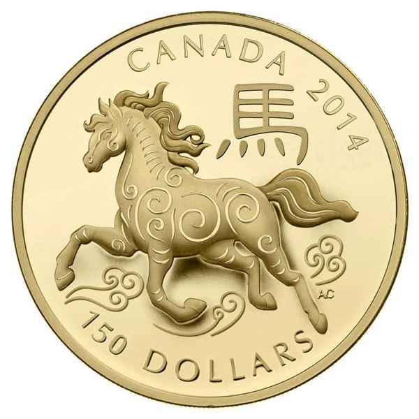 2014 $150 Year of the Horse - 18-kt. Gold Coin.
