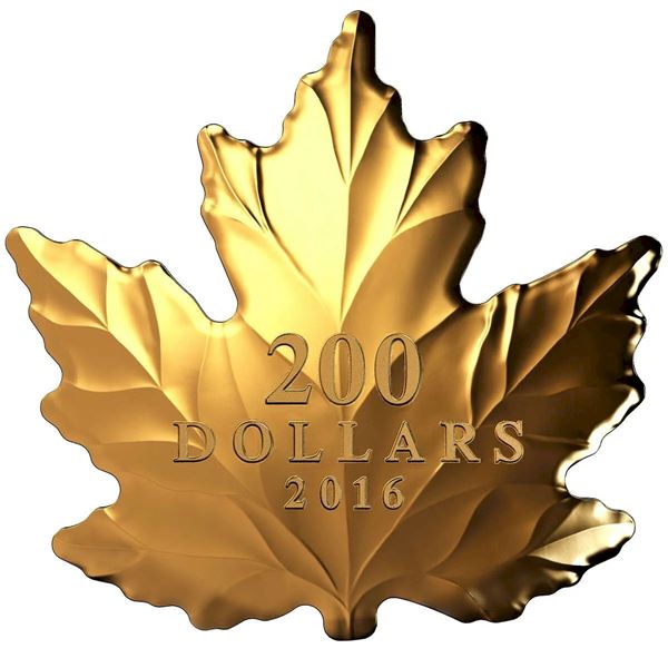 2016 $200 Nature's Purest Form - Pure Gold Coin.  Tax Exempt.