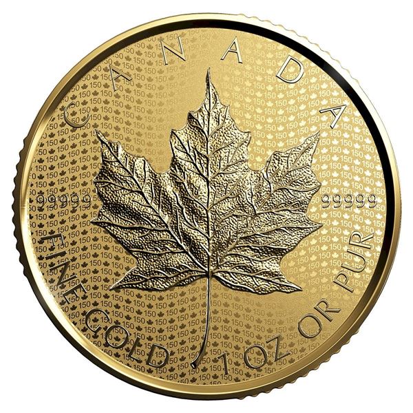 2017 $200 Gold Maple Leaf (GML) Canada 150 - Pure Gold Coin.  Tax Exempt.