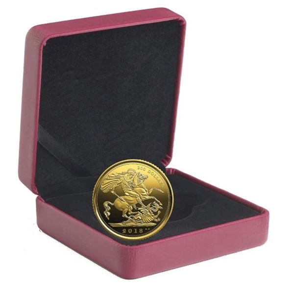 2018 $200 The 1908 Sovereign 110th Anniversary of the Royal Canadian Mint - Pure Gold Coin.  No outt