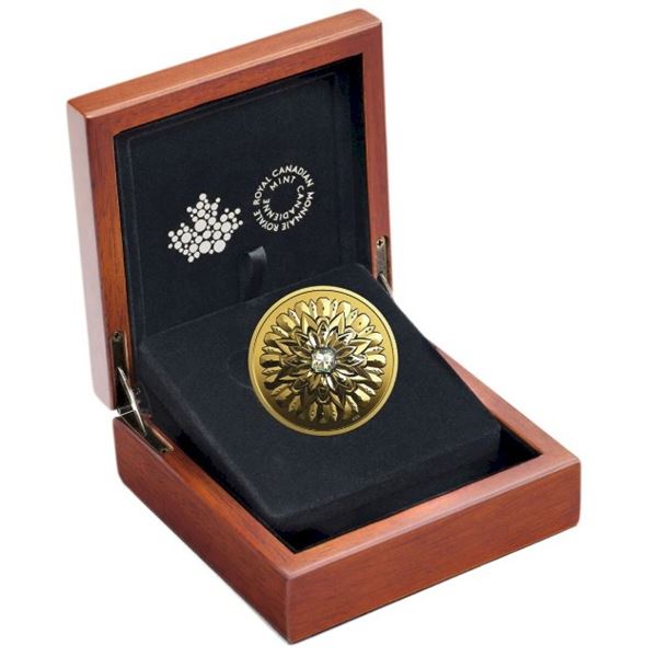 2019 $200 Purely Brilliant Collection: Forevermark Black Label Square - Pure Gold Coin.  Tax Exempt.