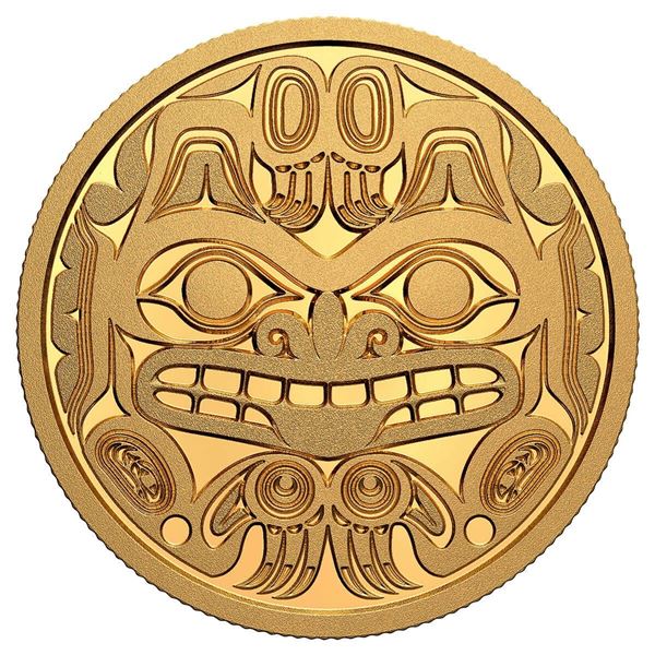 2020 $200 Bill Reid: Xhuwaji, Haida Grizzly Bear - Pure Gold Coin.  Tax Exempt.