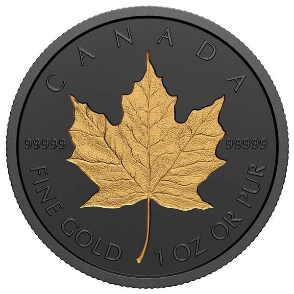 2020 $200 Rhodium-Plated Incuse 1oz GML - Pure Gold Coin.  Tax Exempt.