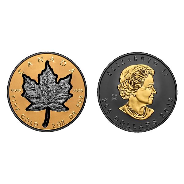 2023 $200 Super Incuse 2-oz. GML - Pure Gold Coin.  Tax Exempt.