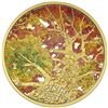 Image 1 : 2016 $250 Maple Canopy: Kaleidoscope of Colour - Pure Gold Coin.  Interior plastic holder shows dama