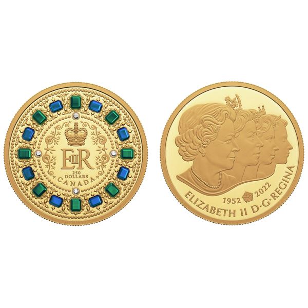 2022 $250 The Imperial State Crown - Pure Gold Coin.  Tax Exempt.