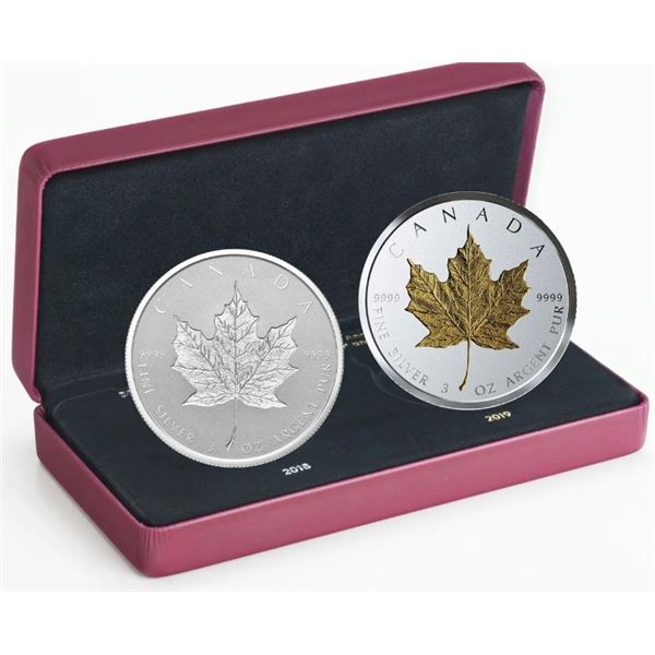 2018-2019 Canada $50 30th Ann. SML & 40th Ann. of the GML 2-coin Set.  Tax Exempt.