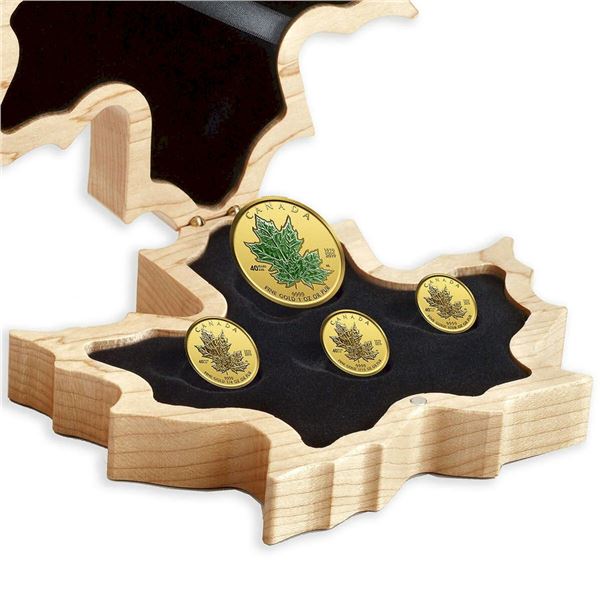 2019 40th Anniversary of the Gold Maple Leaf Fractional Set - Pure Gold Set.  Tax Exempt.
