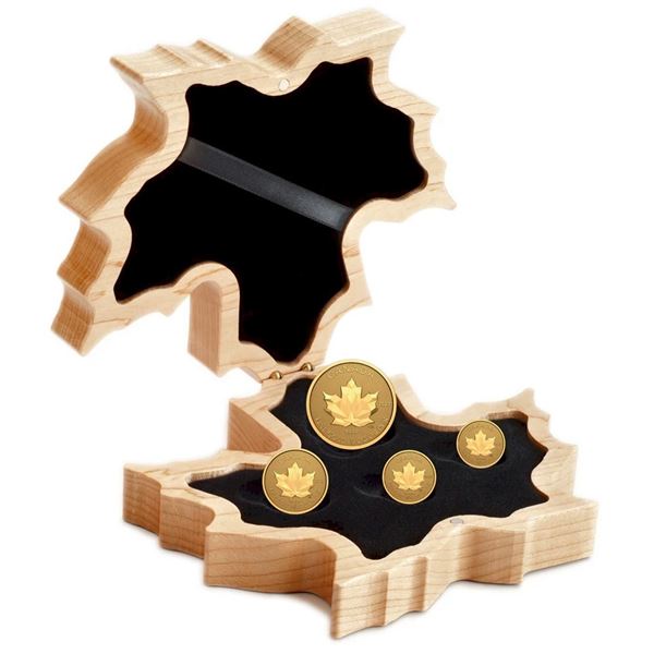 2023 Fractional Multifaceted Maple Leaf - Pure Gold Coin.  Tax Exempt.