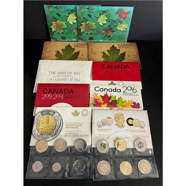2003(2) Mint Sets, , 2003 Sp. Ed.(1), 2011(2), 2013 War 1812, 2013-14 Sp Ed., 2015, 2016, 2017, 2022