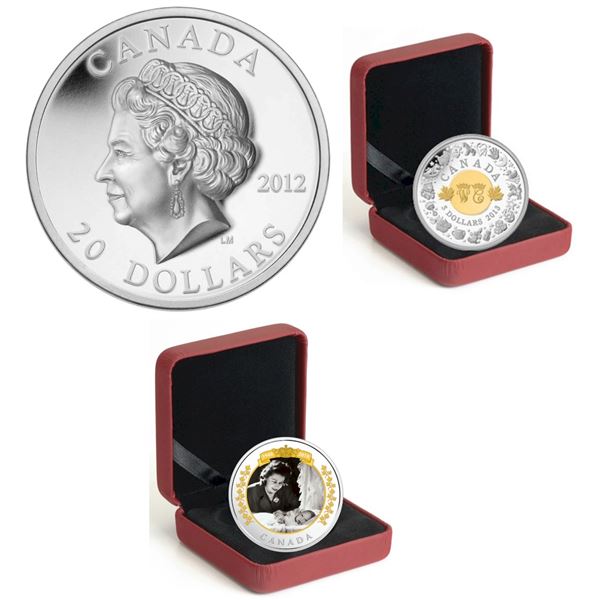 2012 $20 High Relief Queen's Diamond Jubilee - Pure Silver Coin, 2013 $5 Birth of the Royal Infant  
