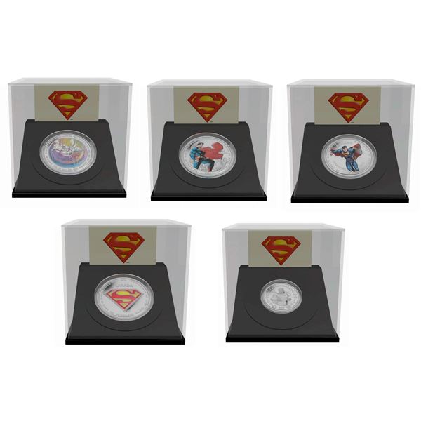 2013 $20 75th Anniversary of Superman - Metropolis, Man of Steel, The Shield, $15 Modern Day & $10 V