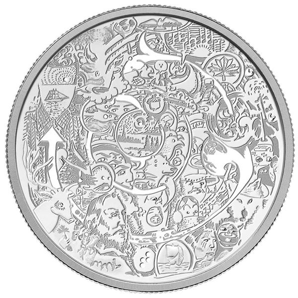 2014 $30 Canadian Contemporary Art - Pure Silver Coin. Tax Exempt.