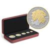 Image 1 : 2014 The Maple Leaf - Pure Silver Fractional Set.  Tax Exempt.