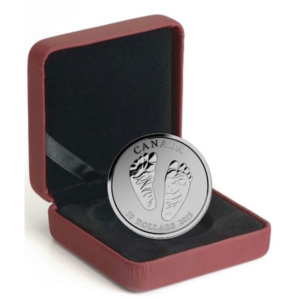 2015 $10 Welcome to the World - Pure Silver Coin.  Tax Exempt.