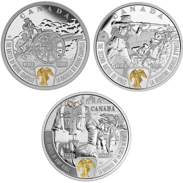 2015 $20 First World War: The Battle of Neuve-Chapelle, The Second Battle of Ypres: First World War 