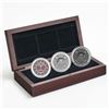 Image 1 : 2015 $25 Singing Moon Mask - Pure Silver 3-Coin Set.  Tax Exempt.