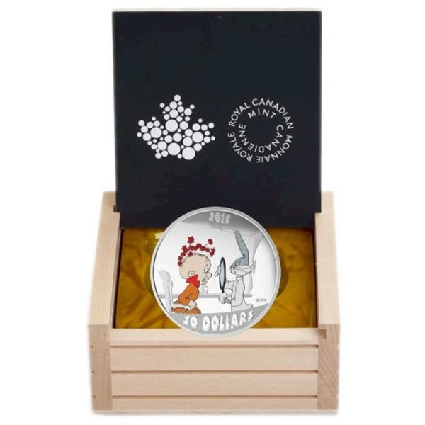 2015 $30 Looney Tunes Classic Scenes: The Rabbit of Seville - Pure Silver Coin.  Tax Exempt.