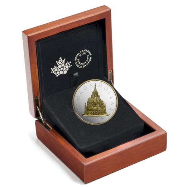 2016 $1 Renewed Silver Dollar: Library of Parliament - Pure Silver Coin.  No outter box.  Tax Exempt