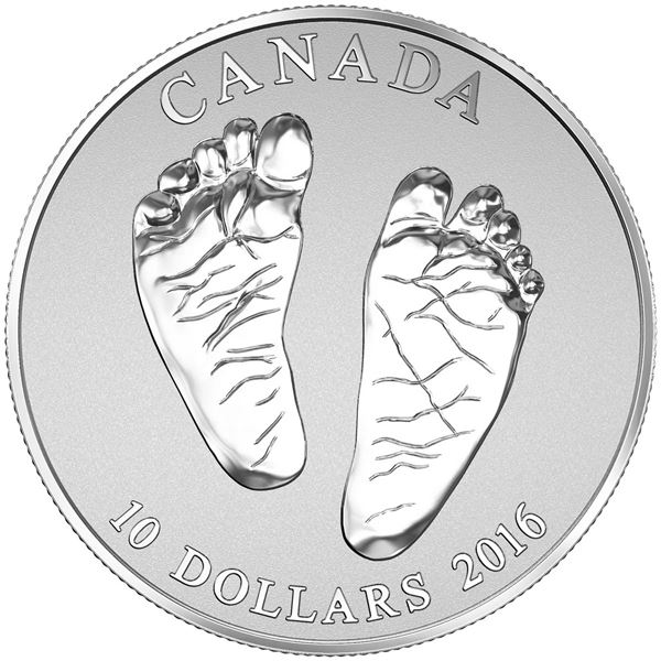2016 $10 Welcome to the World - Pure Silver Coin.  Tax Exempt.