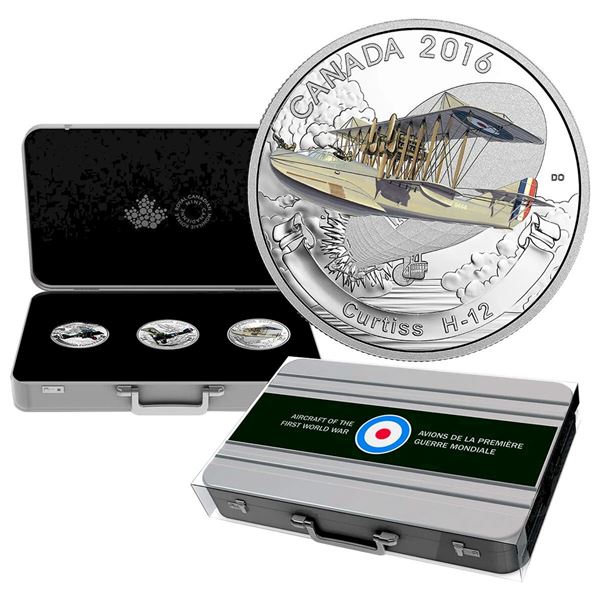 2016 $20 Aircraft of the First World War Series 3 Coin Set.  Tax Exempt.