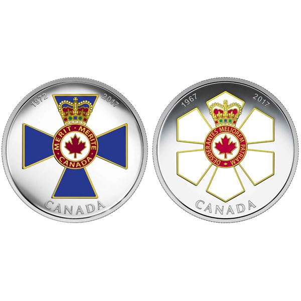 2017 $20 Canadian Honours: Order of Military Merit & Canadian Honours: Order of Canada, 50th Anniver