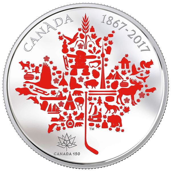 2017 $50 Canadian Icons - Pure Silver Coin.  Tax Exempt.
