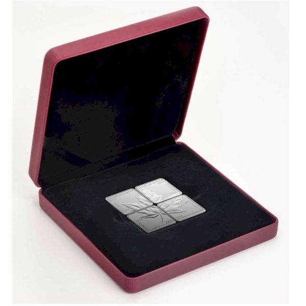 2017 Maple Leaf Quartet - Pure Silver 4-Piece Set.  No outter box.  Tax Exempt.