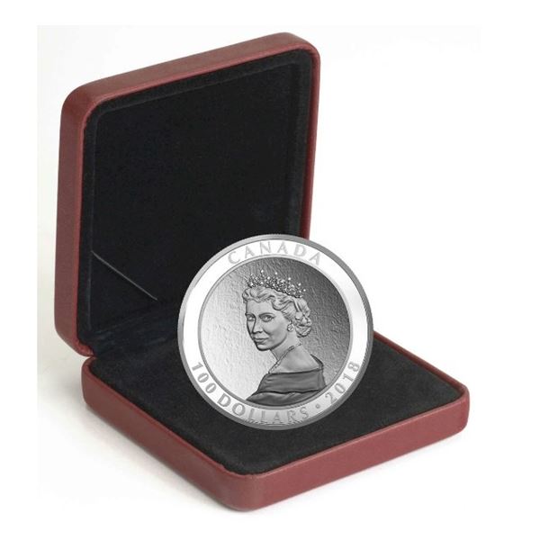 2018 $100 Portrait of a Princess - Pure Silver Coin.  No outter box.  Tax Exempt.
