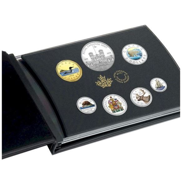 2018 Classic Canadian Colourised Coin Set - Pure Silver Proof Set. No outter box.  Tax Exempt.