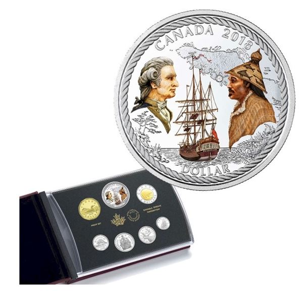 2018 Special Edition 240th Anniversary of Captain Cook at Nootka Sound Proof Set.