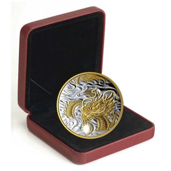 2019 $125 The Benevolent Dragon - Pure Silver Coin.  Tax Exempt.