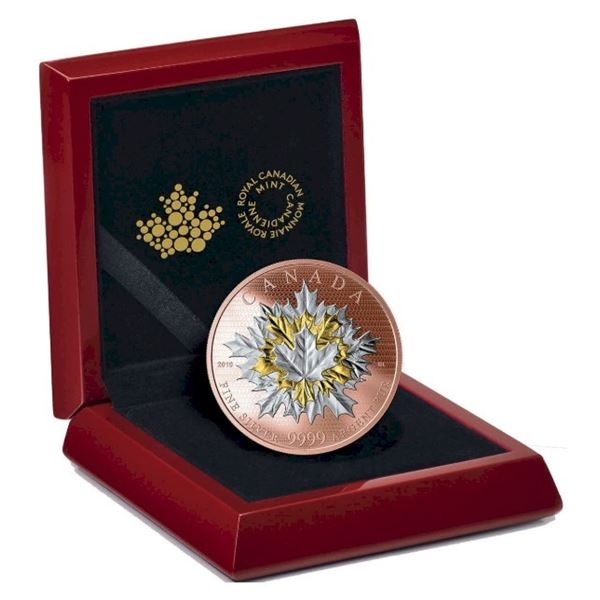 2019 $50 Maple Leaf in Motion - Pure Silver Coin.  Tax Exempt.