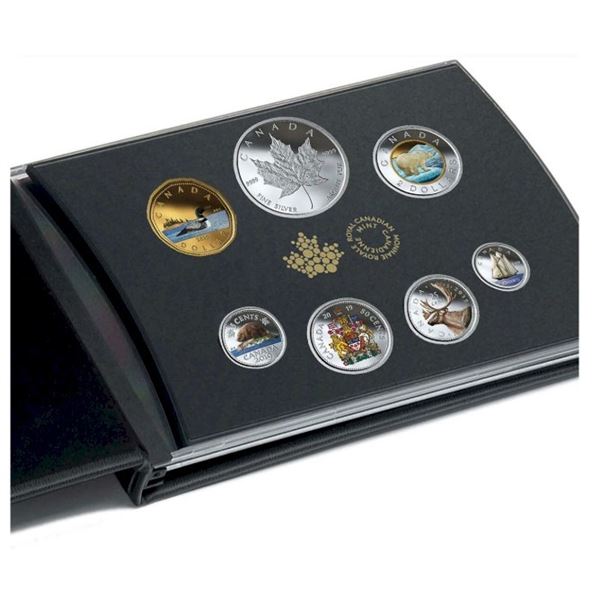2019 Classic Canadian Coins - Pure Silver Colourised Proof Set.  No ouitter box.  Tax Exempt.