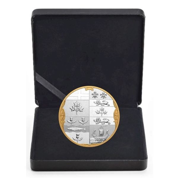 2020 $100 Archival Treasures: The Armorial Bearings of the Dominion of Canada - Pure Silver Coin. No