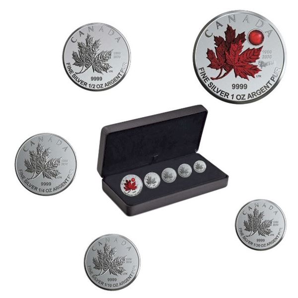 2020 O Canada - Pure Silver Fractional Set. Tax Exempt.